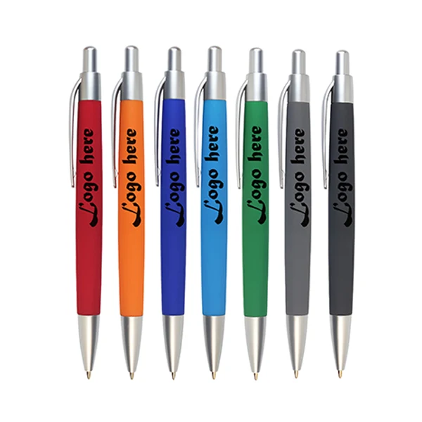 MOQ50 Durable Plastic Ballpoint Pens With Logo Print 1