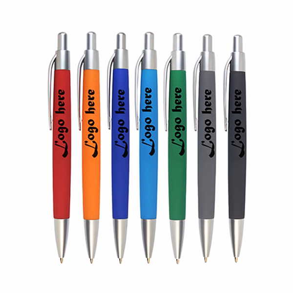 MOQ50 Durable Plastic Ballpoint Pens With Logo Print