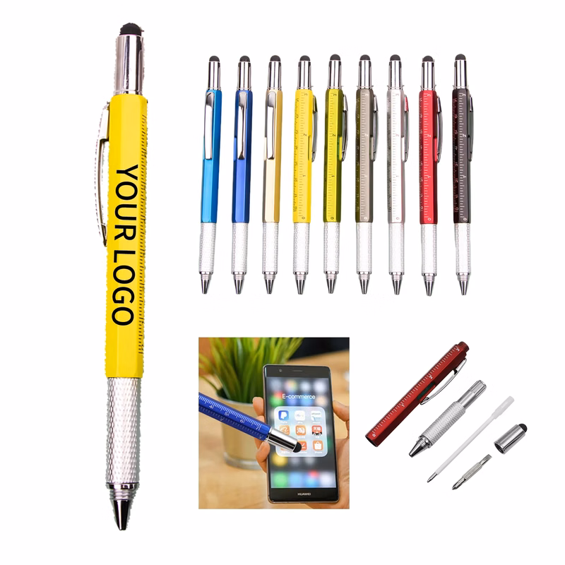 Twist Action 6 in 1 Promotional Pen