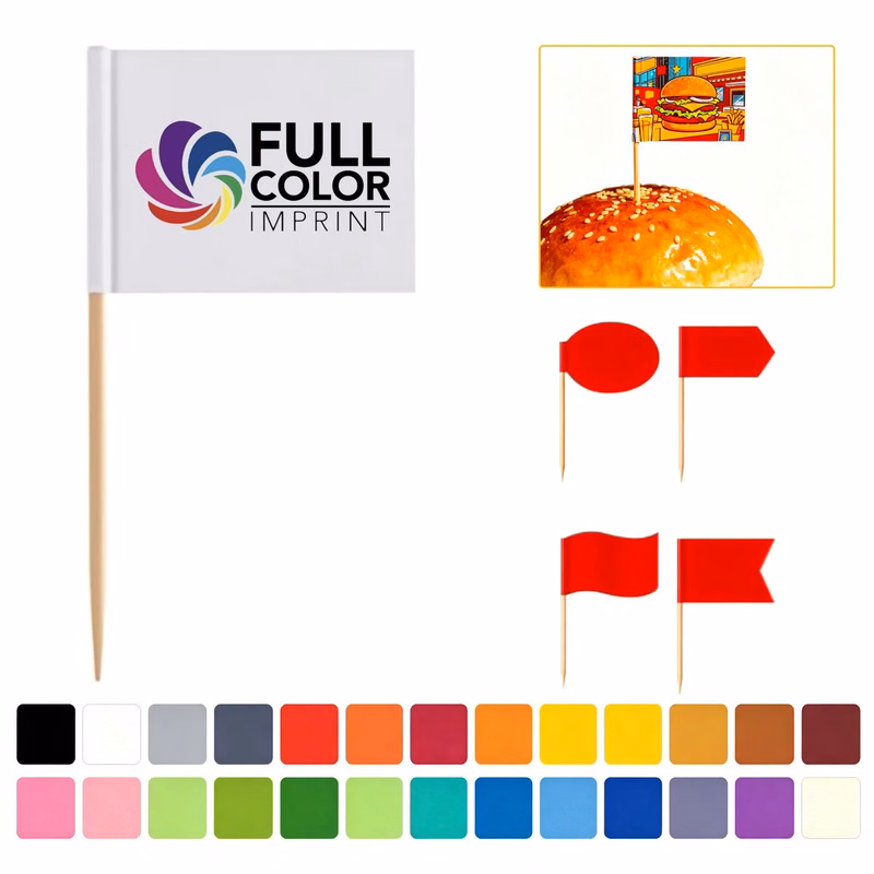 Full Color Toothpick Flags