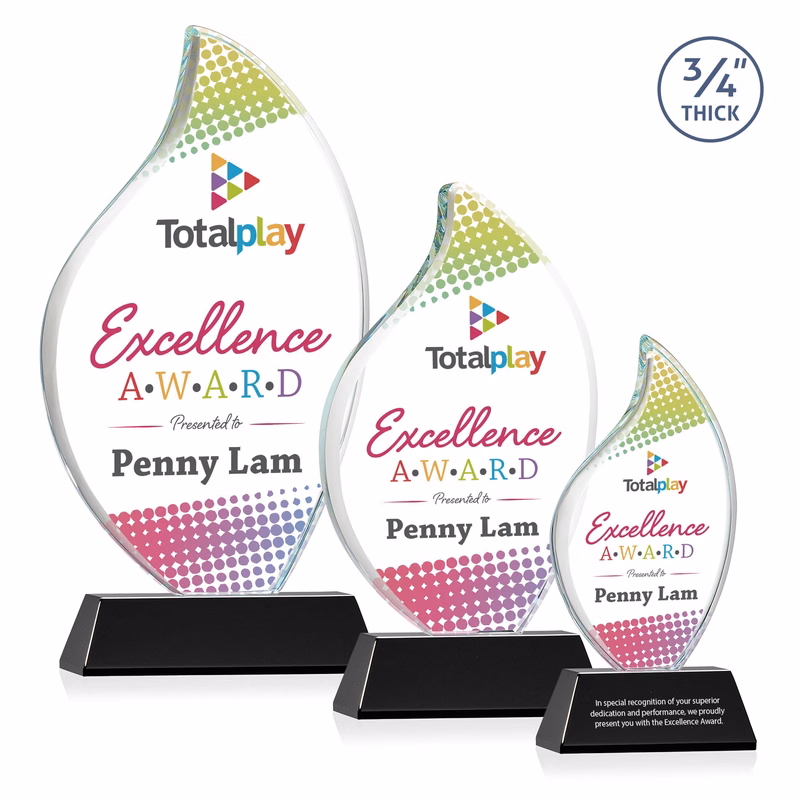 Odessy Flame Vividprint™ Award on Newhaven - Black