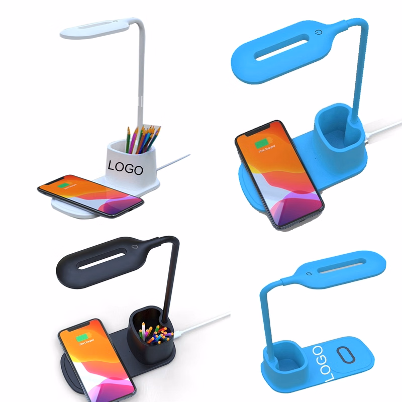 Table Lamp with Cell Phone Wireless Charger