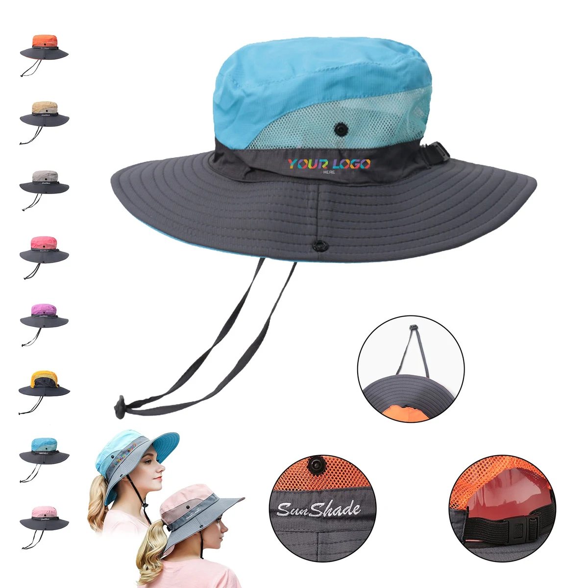 Women Ponytail Summer Sun Hat 1