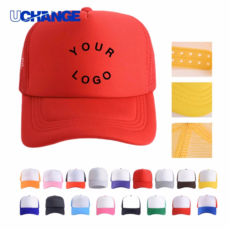 Adjustable Summer Trucker Hat Headwear with Mesh Panels