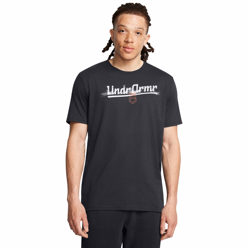 UA Baseball Script Worn Men's Short Sleeve