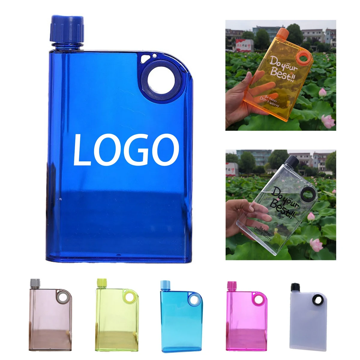 Slim Flat Water Bottle 1
