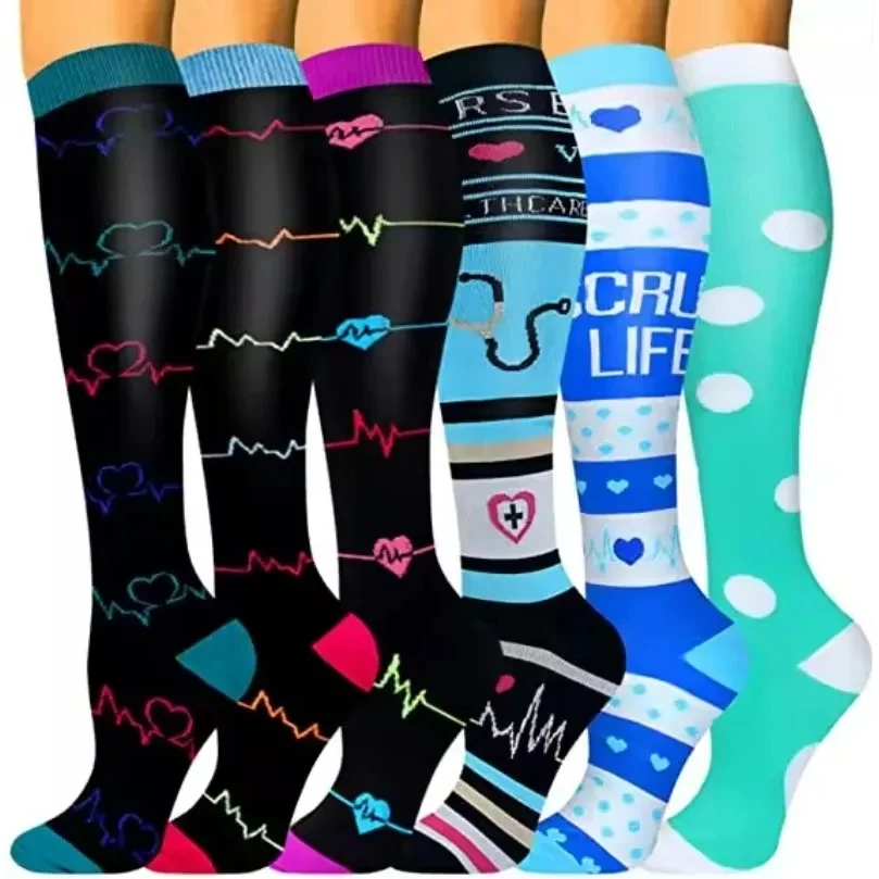 Custom Elastic Compression Socks For Sports Health In Stock 1