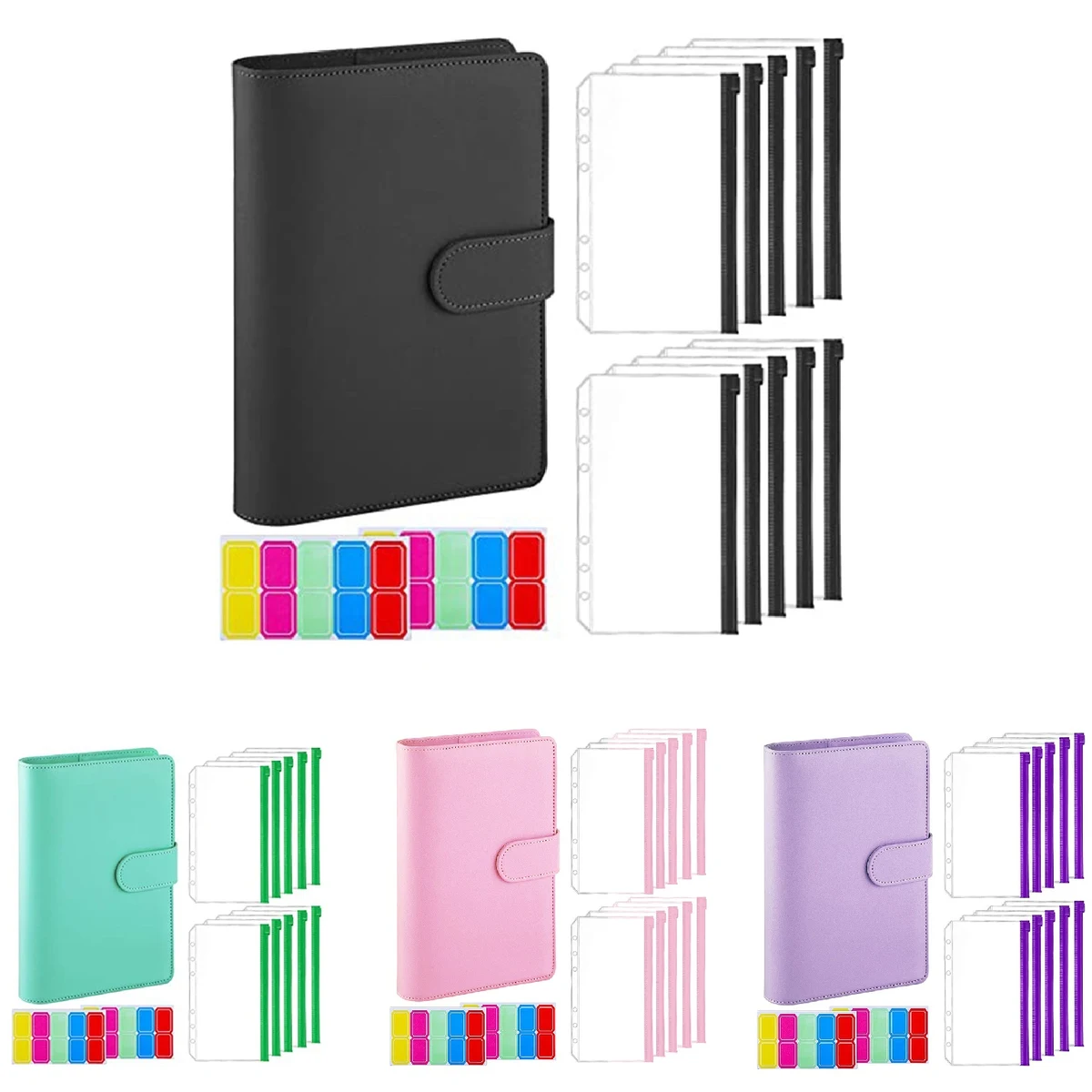 6-Ring PU Leather Looseleaf Budget Binder 1