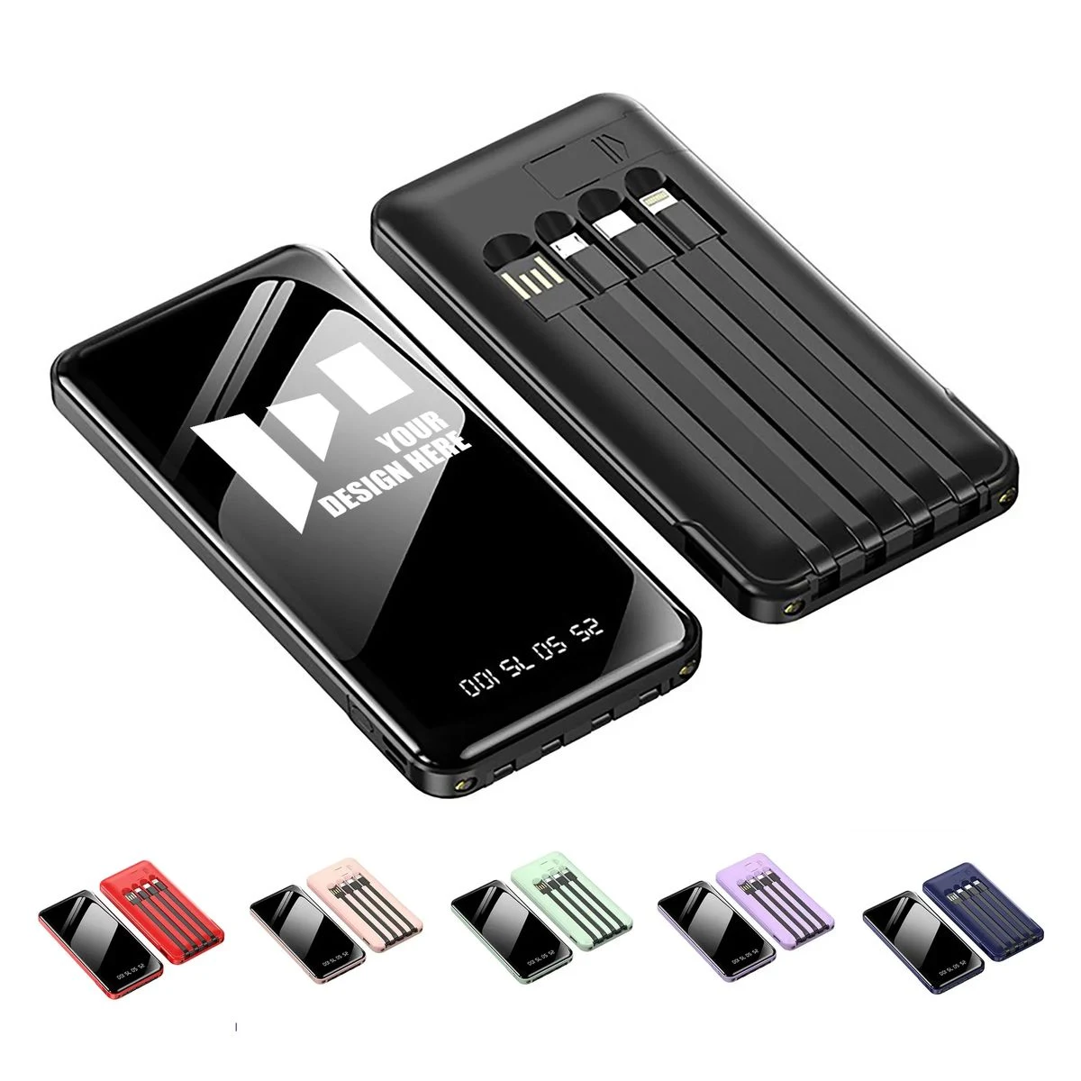 20000 mAh 4 Charging Cable Power Bank 1