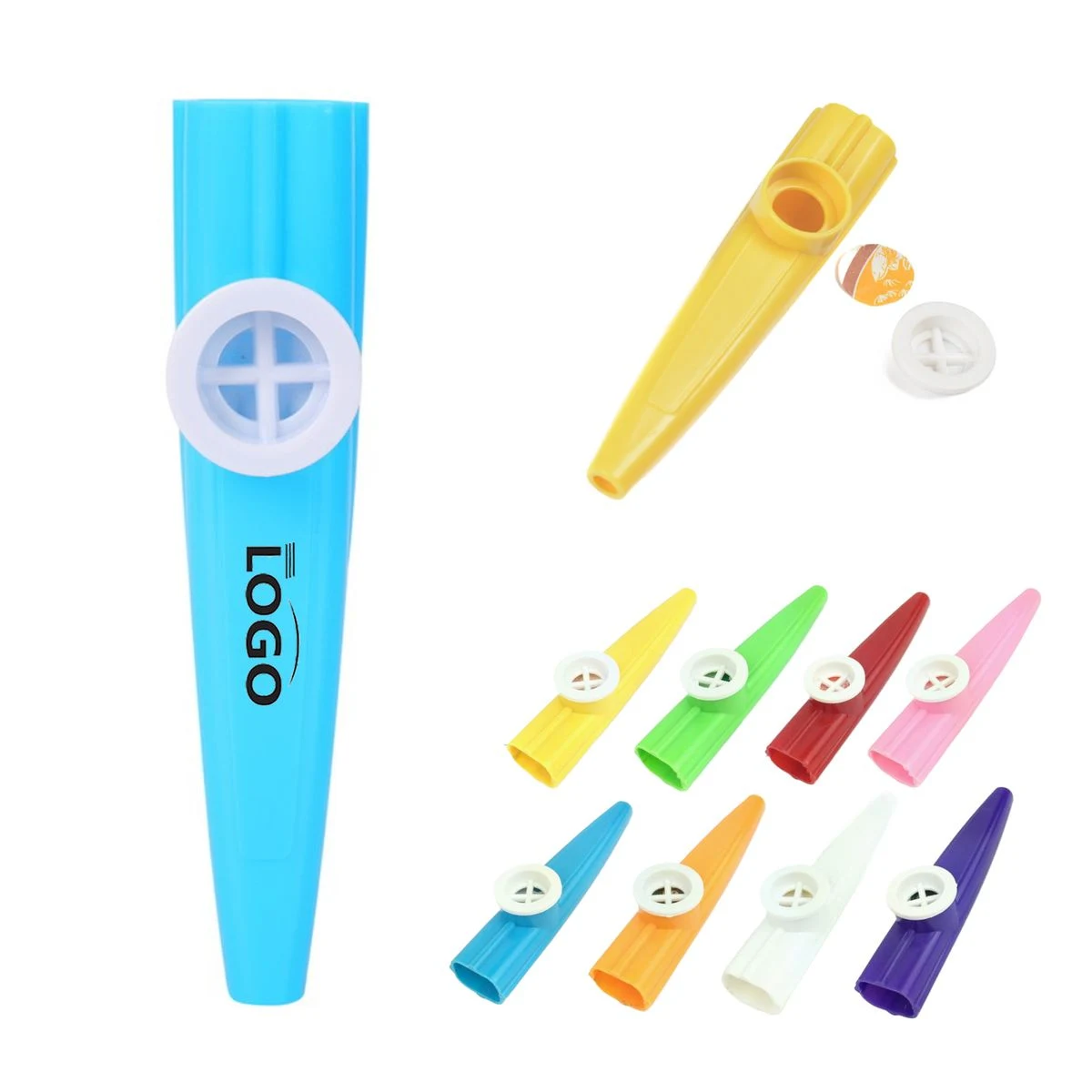 MOQ100 Portable Plastic Kazoo Music Toy 1