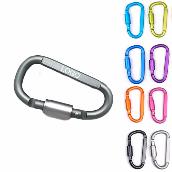 Aluminum Carabiner W/ Screw Lock