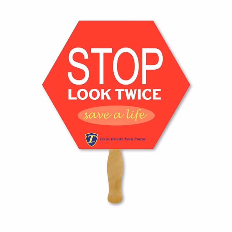 Deluxe Hand Fan- Stop