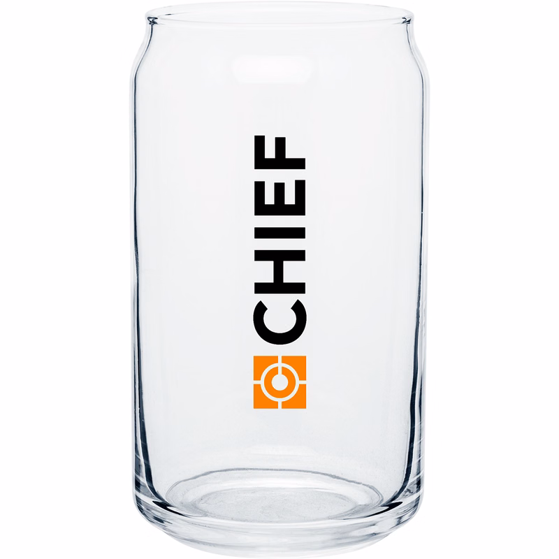 16 oz plain glass soda can
