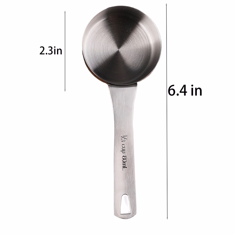 Stainless Steel Coffee Powder Scoop w/ Scale