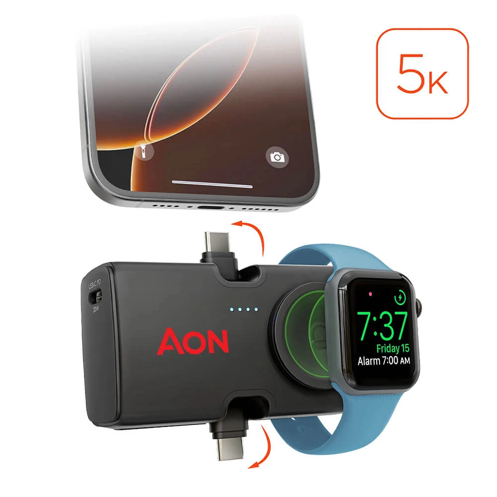 HyperGear Power Pack Nano Ultra-Mini Power Bank with Built-In Apple Watch Charger 1