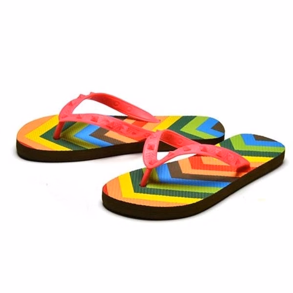 Rainbow Stripe Flip Flop