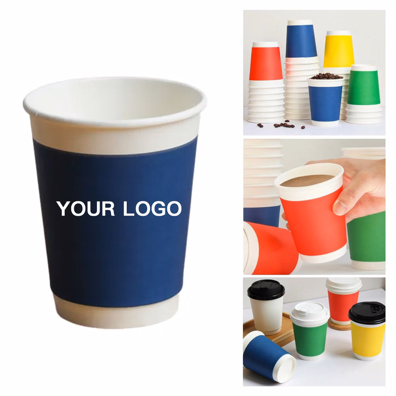 Durable 9oz Paper Cups for Coffee or Tea