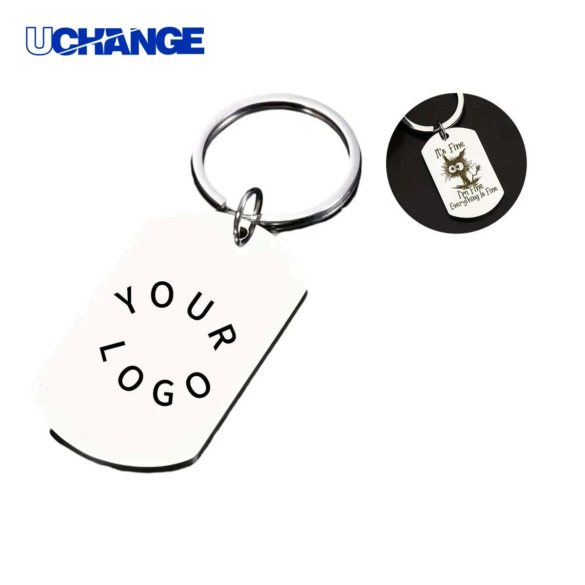 Lightweight Stainless Steel Keychain Accessory for Everyday Carry 1