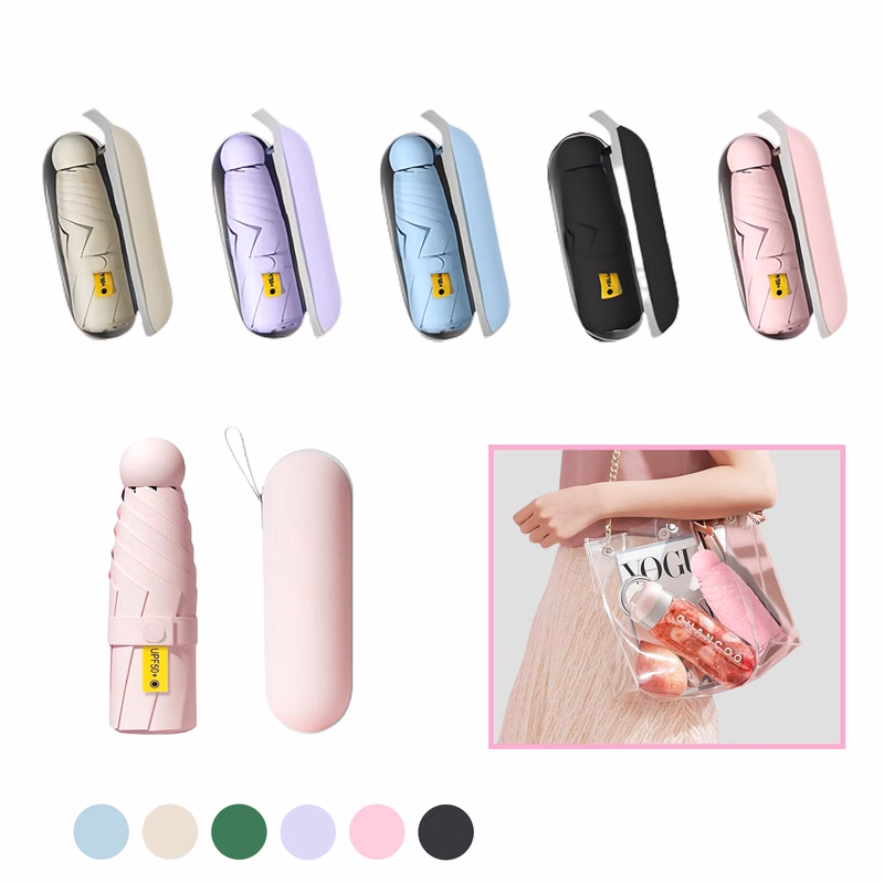 Travel Mini Umbrella With Case MOQ10