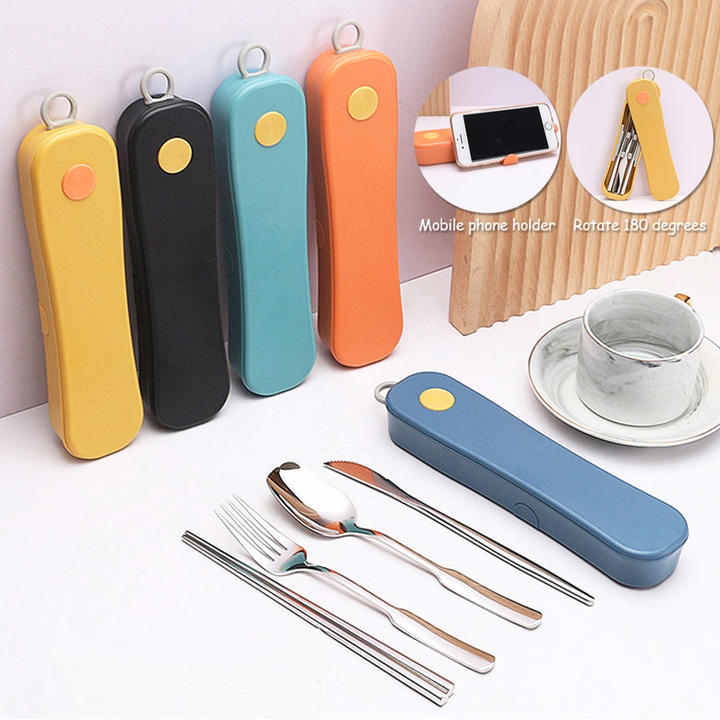 Stainless Steel Flatware Set with Case