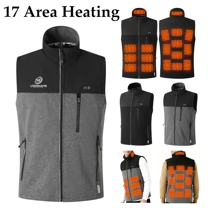Outdoor Winter USB Charging Electric Heated Vest Jacket Clothing 1