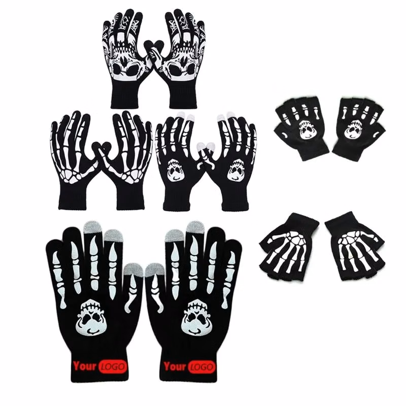 Halloween Skull Gloves MOQ 5PCS