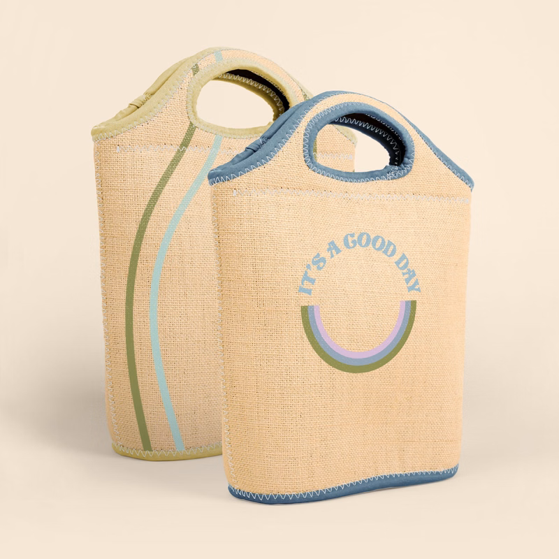 VENTI - BURLAP NEOPRENE LUNCH BAG