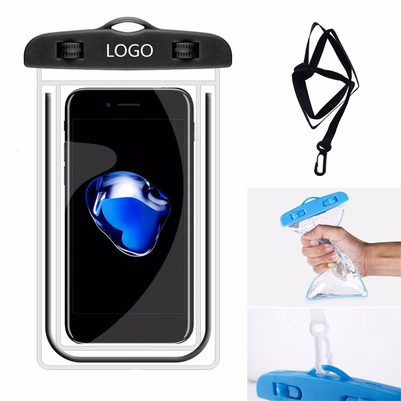 PVC Waterproof Phone Pouch With Lanyard