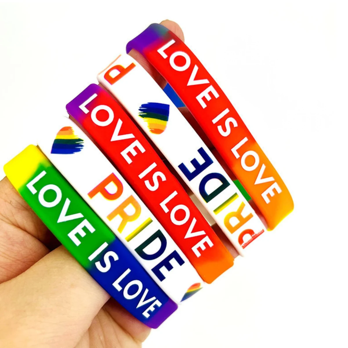Rainbow Pride Silicone Wristband 1