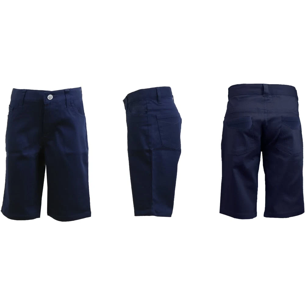 Girls' School Uniform Shorts - Navy Size 4 - 6X 1