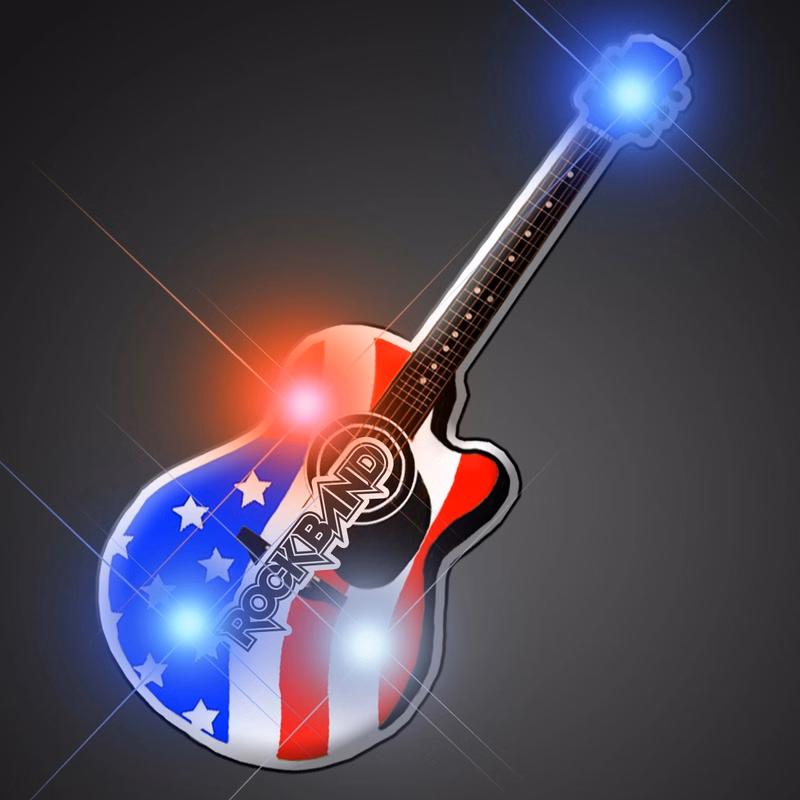 American guitar flashing pin
