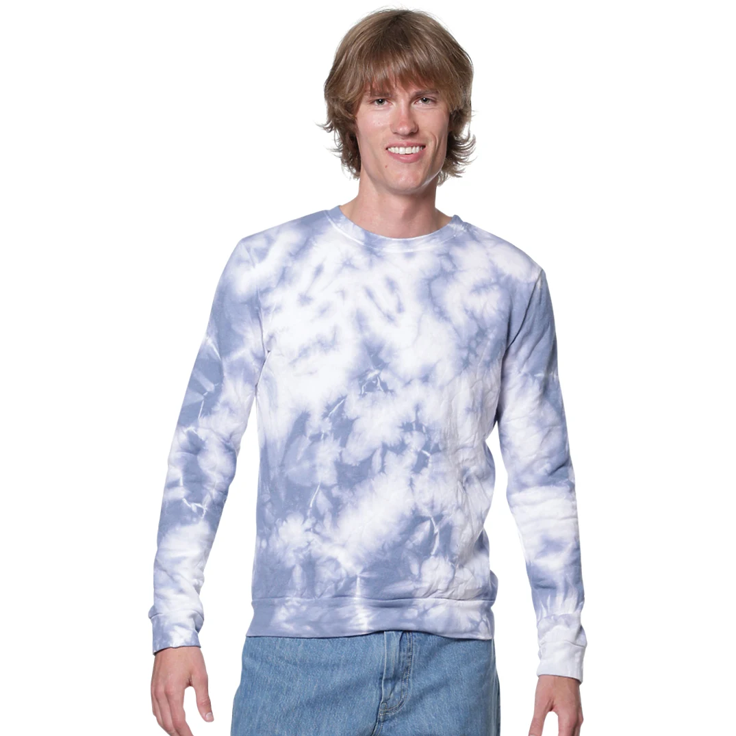 Unisex Cloud Tie Dye Crew Sweatshirt 1