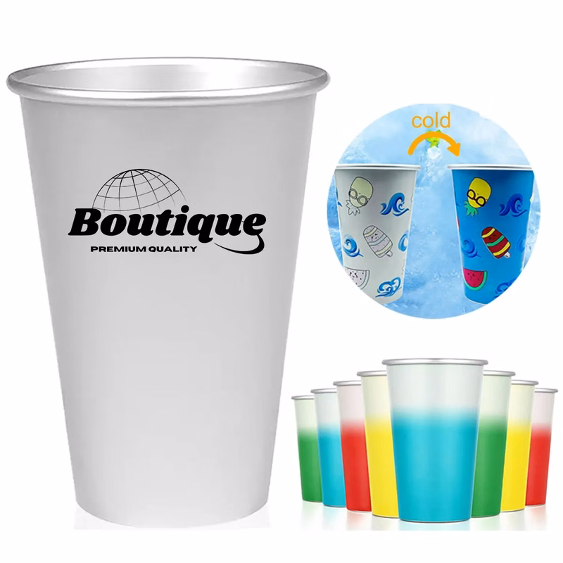 16Oz Aluminum Cold-Chang Color Cup High Quality Beer Glass