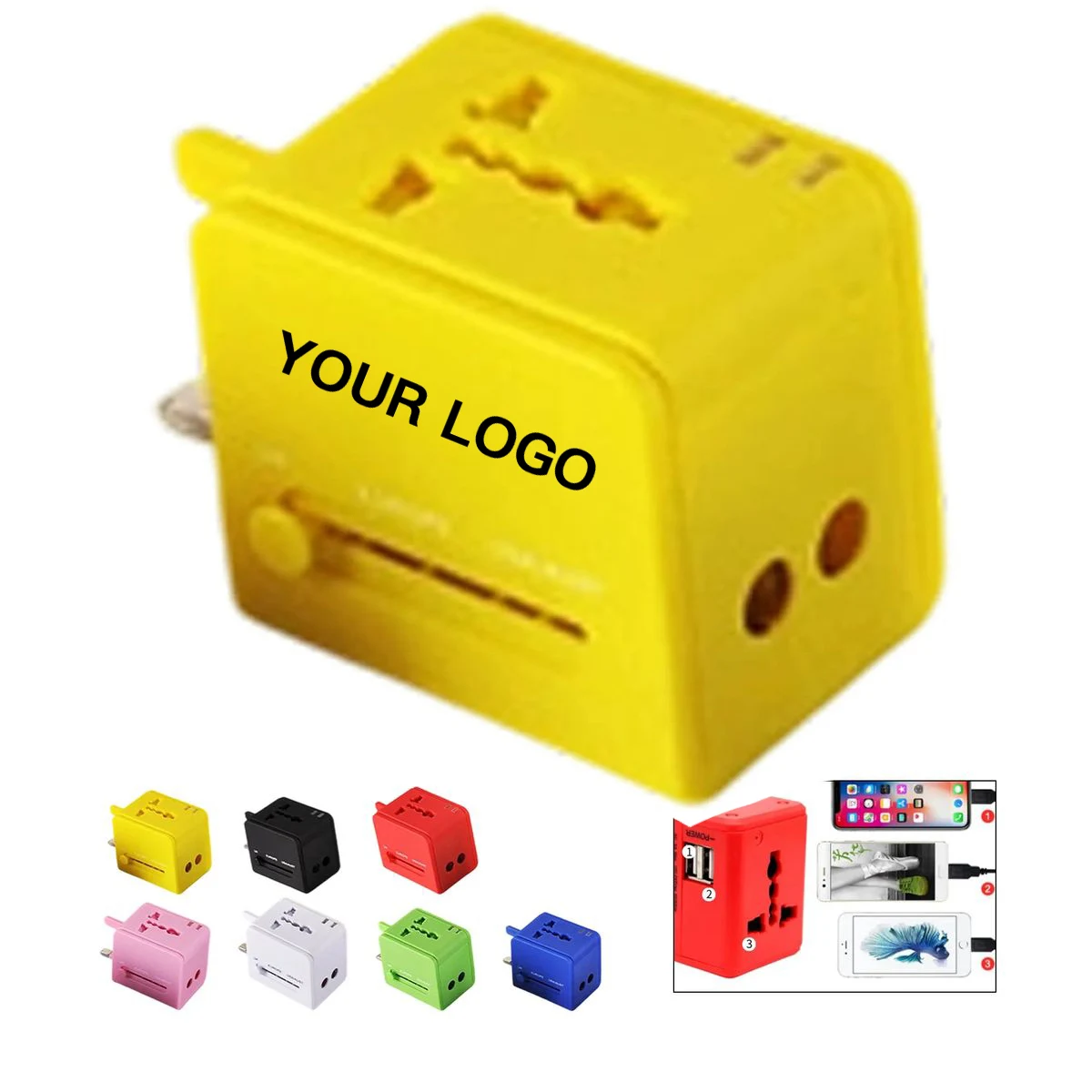 Compact Travel Plug Adapter European Style 1