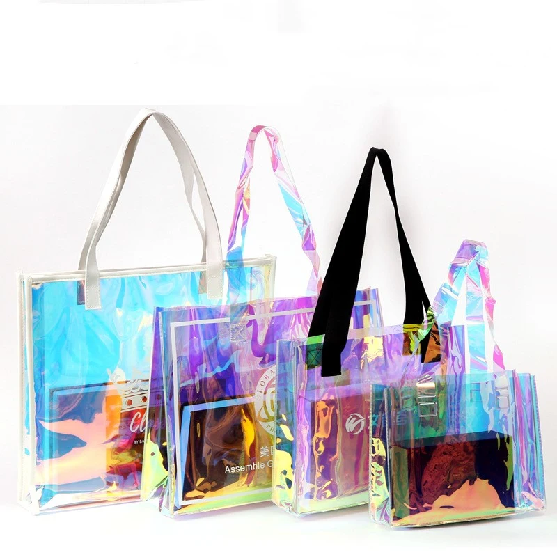 Holographic Laser PVC Transparent Tote Bag 1