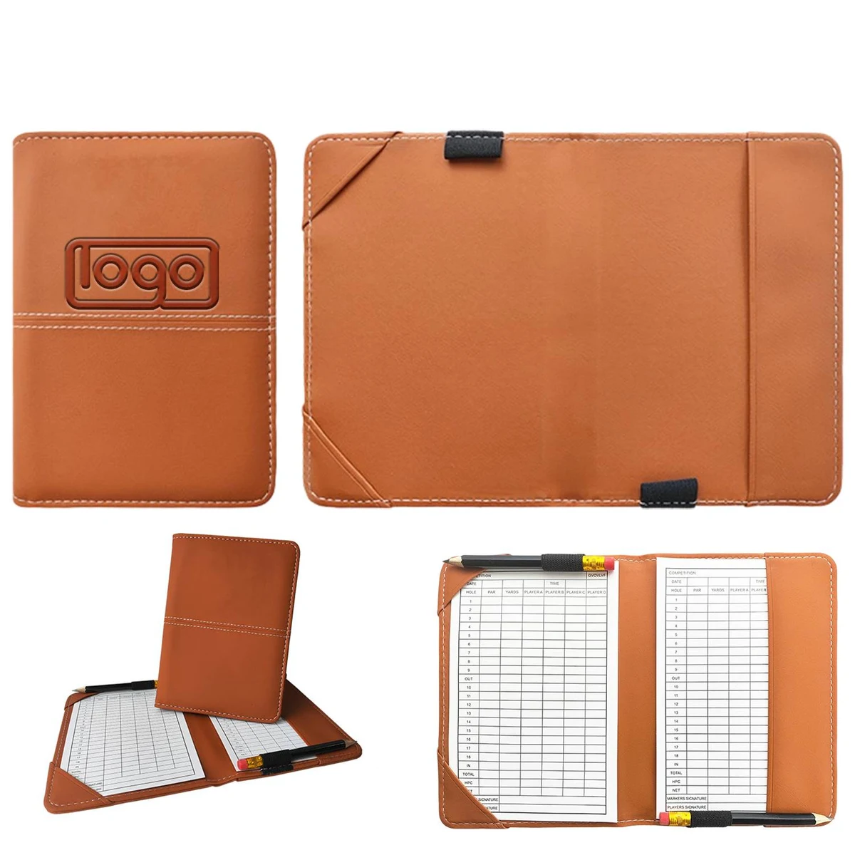 PU Leather Golf Scorebook 1