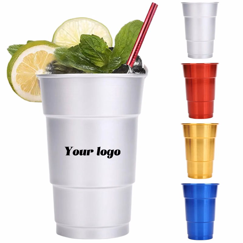 16 oz Aluminum Party Cup MOQ 50
