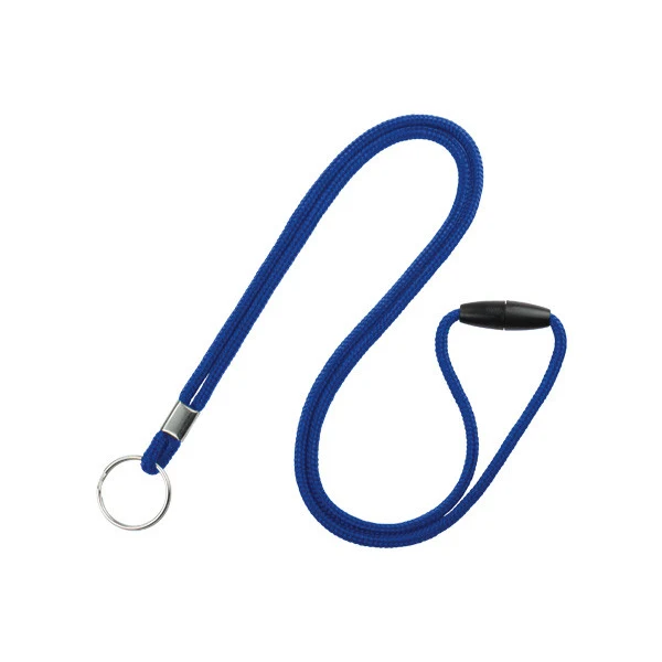 1/8" Breakaway Blank Lanyard w/Split Ring (Royal Blue) 1