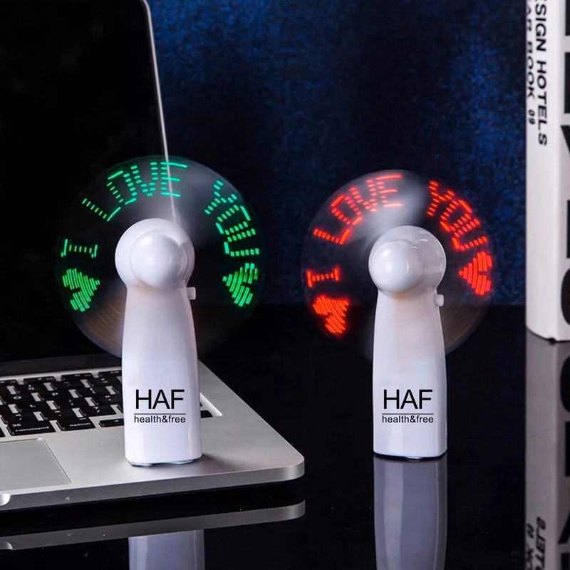 LED Luminous Hand-held Mini Fan