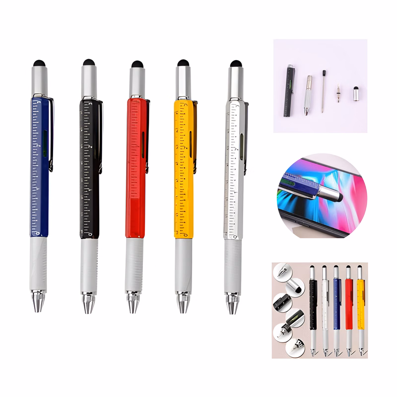 6 in 1 Metal Multifuction Tool Pen