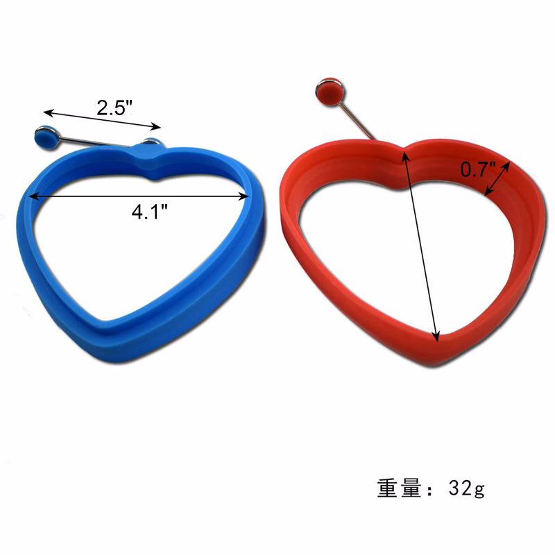 Heart-Shaped Silicone Omelette Mold