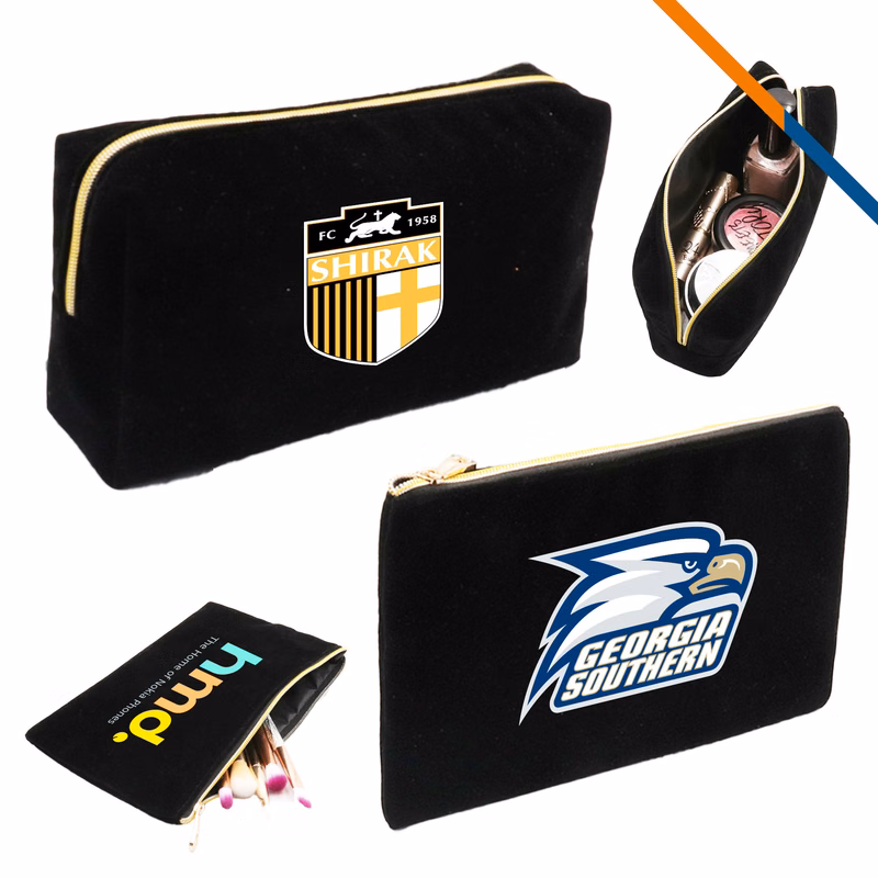 Tura Suede Cosmetic Bag
