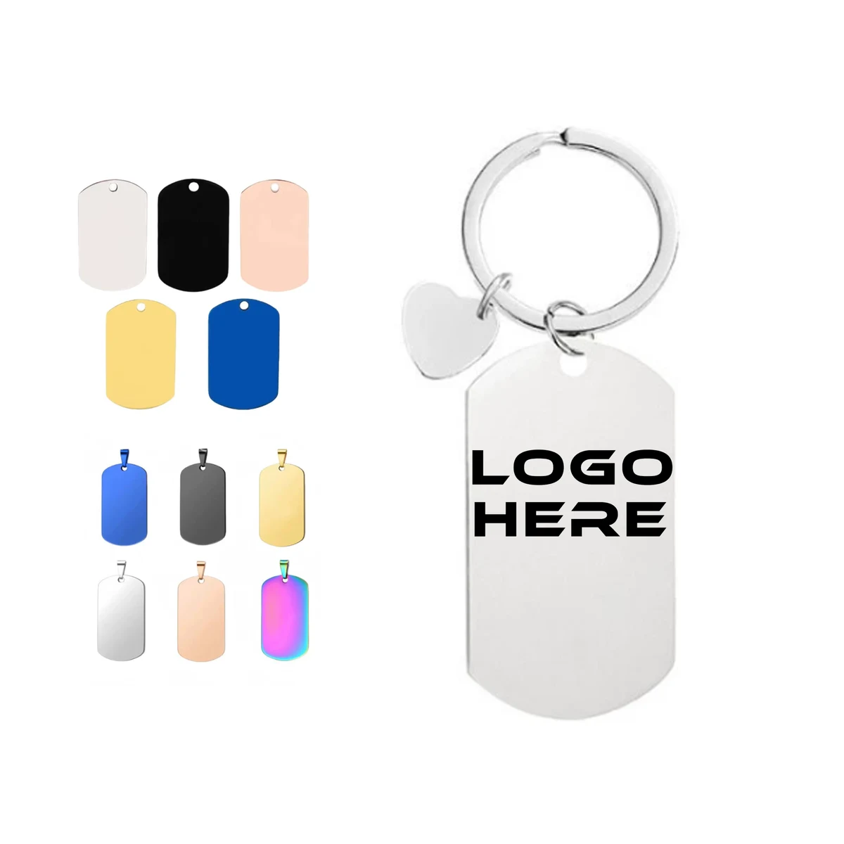 Personalized Stainless Steel Keychain 1