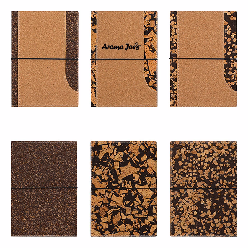 Eco-Friendly Coffee Grounds and Cork Notebook