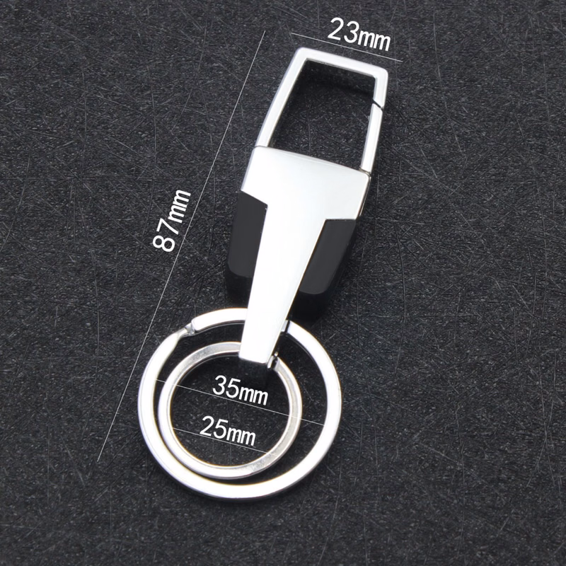 Keychain With 2 Split Key Ring