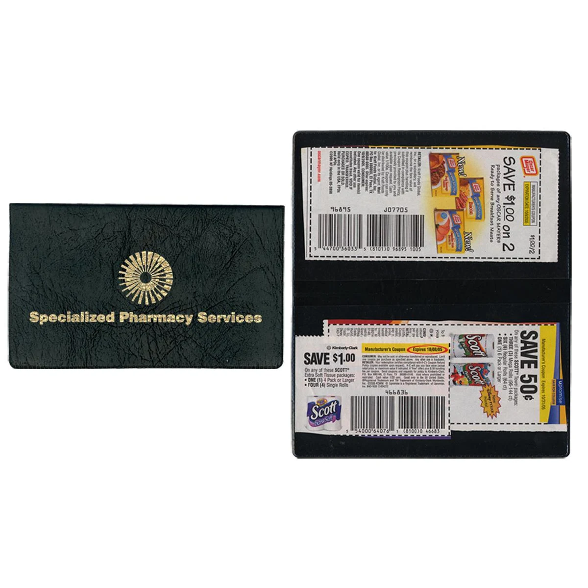 Two Pocket Coupon Case in Executive Vinyl 1
