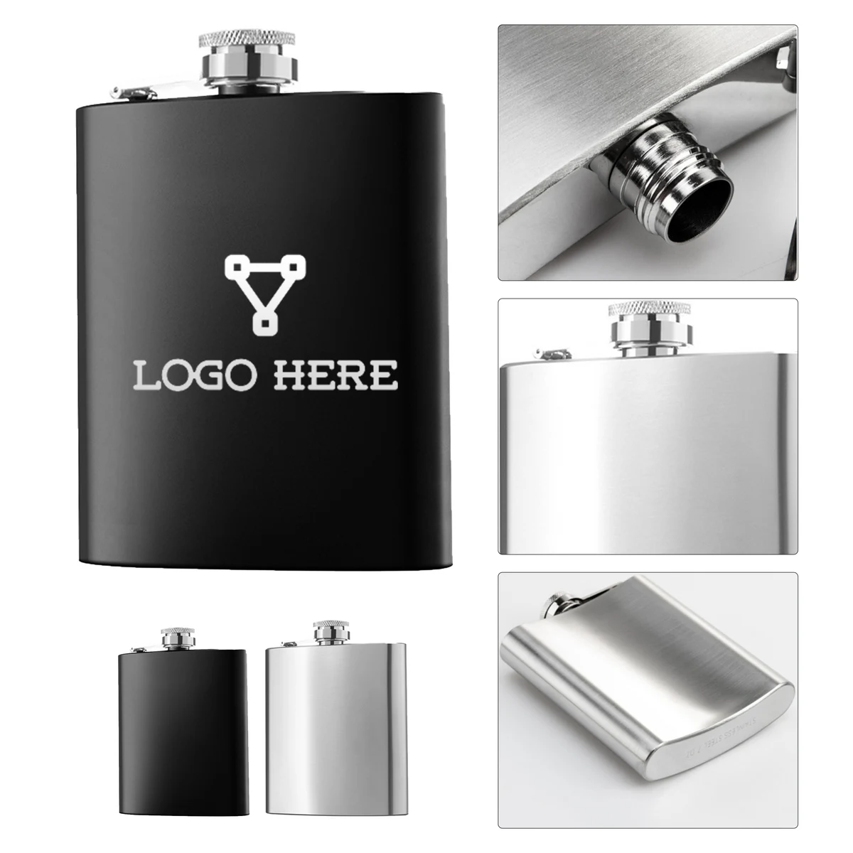 Stainless Steel Wine Jug, custom water bottle with logo imprint 1