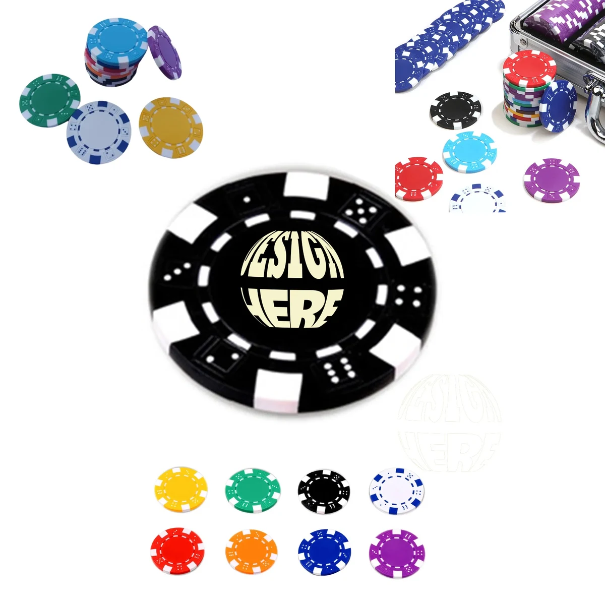 Casino Style Dice Poker Chip MOQ100 1