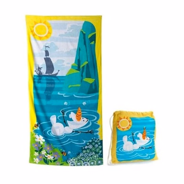 Folding Beach Towel with Drawstring Bag (Large Size)