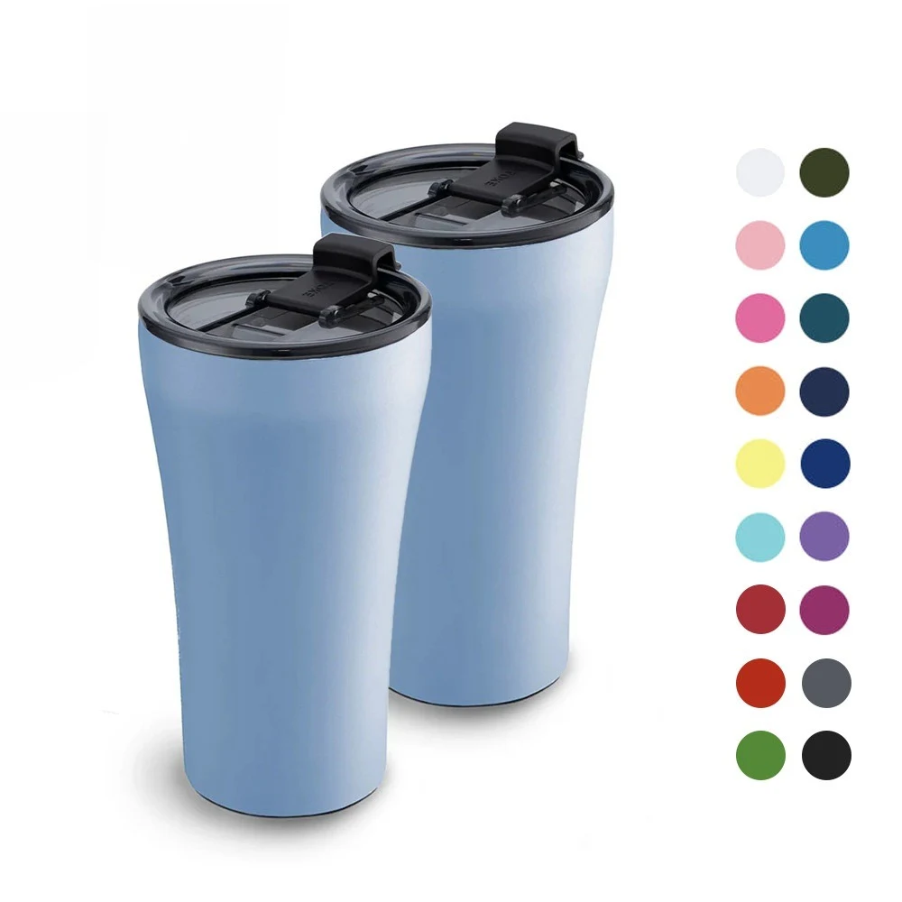 12 oz Double Wall Insulated Tumbler W/ Flip Lid (Small) 1